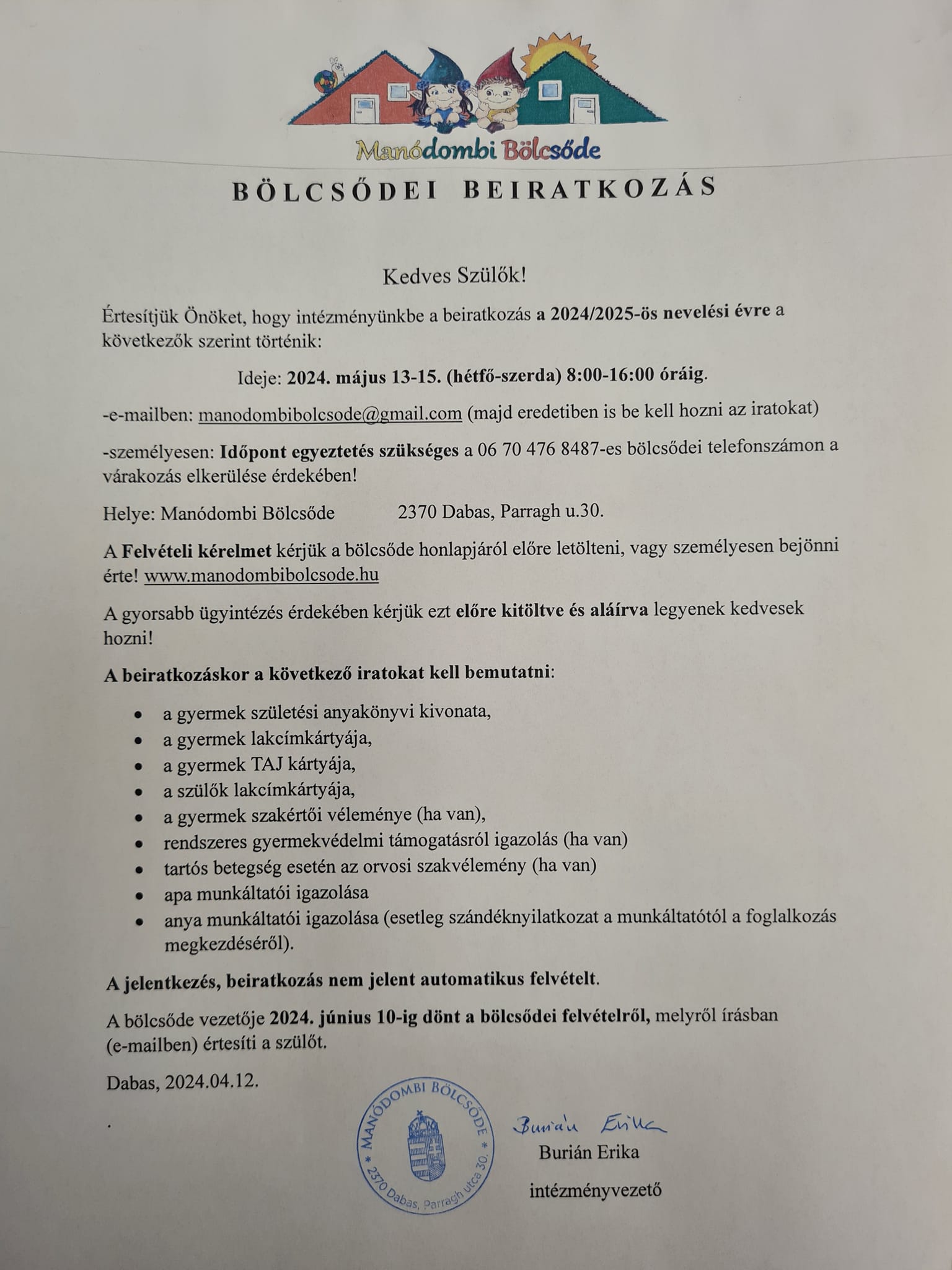 beiratkozás 2023.május